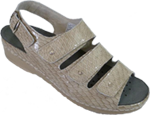 Beige Croco Shoe