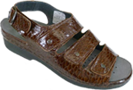 Brown Croco Shoe